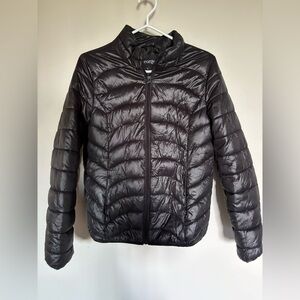 Médium George Shiny Charcoal Puffer Jacket